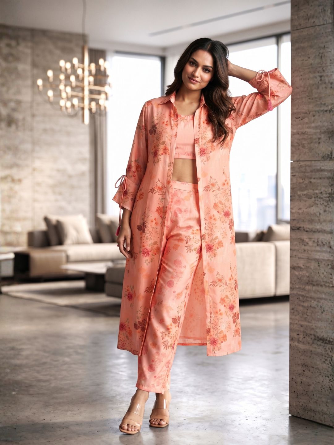 Wera Flamingo Cotton 3 pc Co-ord Set