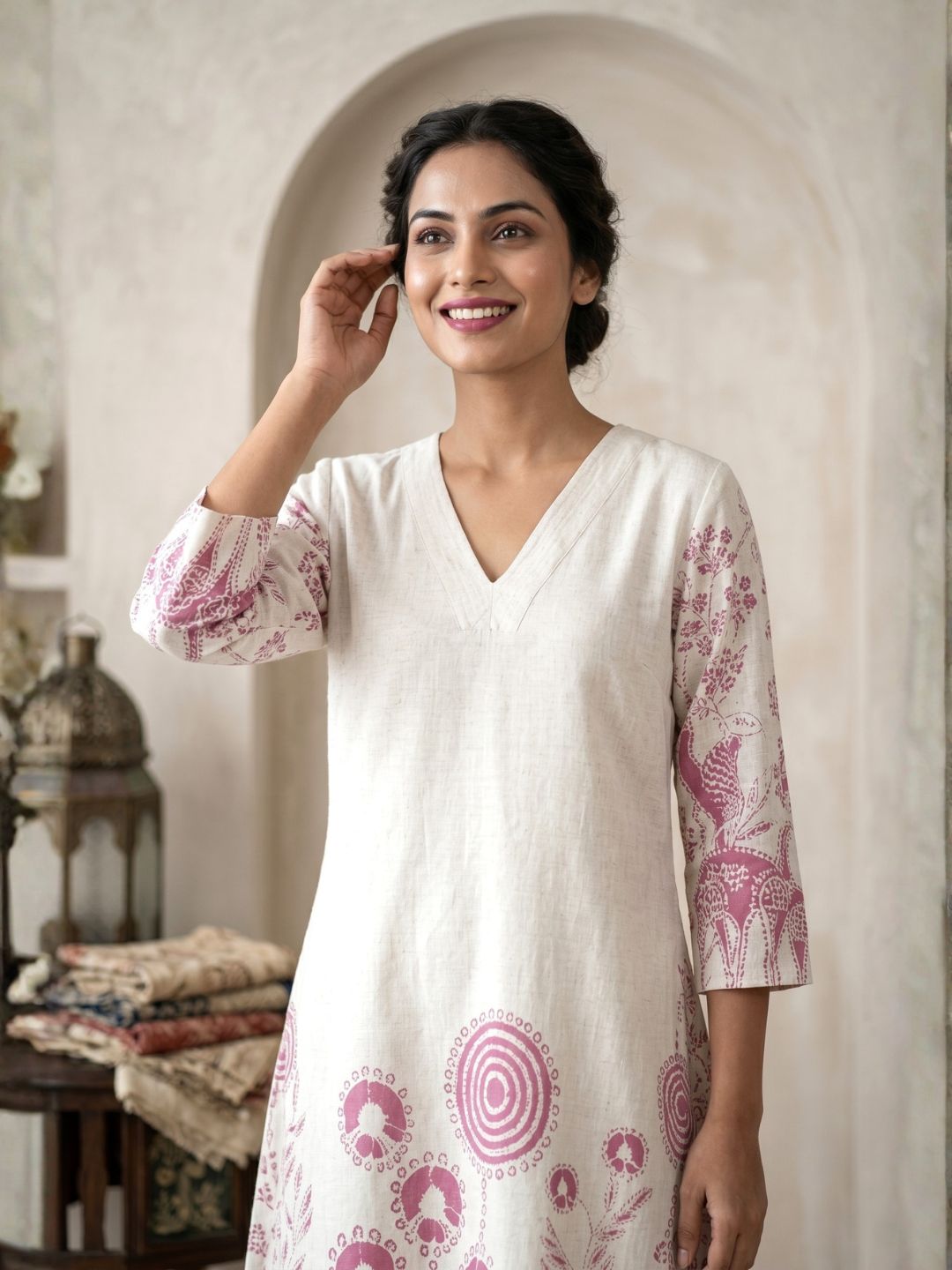 Vanya Plum Cotton co-ord Set