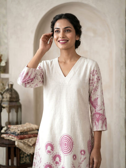 Vanya Plum Cotton co-ord Set