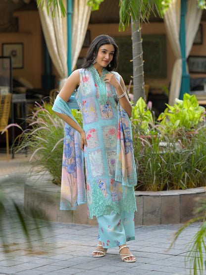 Dagdai Sage cotton suit set