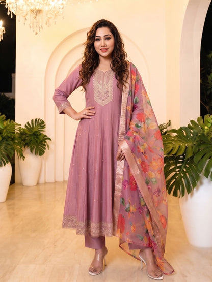 Shanti Salmon Full Work Suit Set