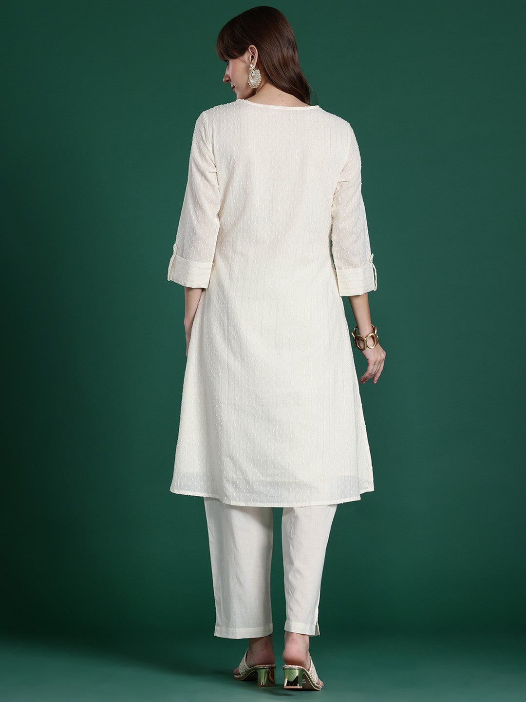 Floral Printed Regular Pure Cotton Kurta with Trousers