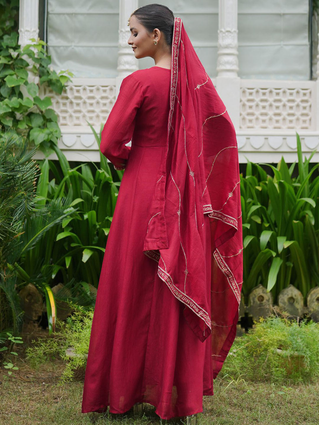 Women Ethnic Motifs Embroidered Empire Kurta with Trousers With Dupatta