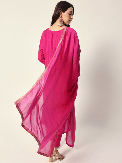 Dhiyona IS Women's Women Paisley Printed Regular Kurta Sets With Dupatta