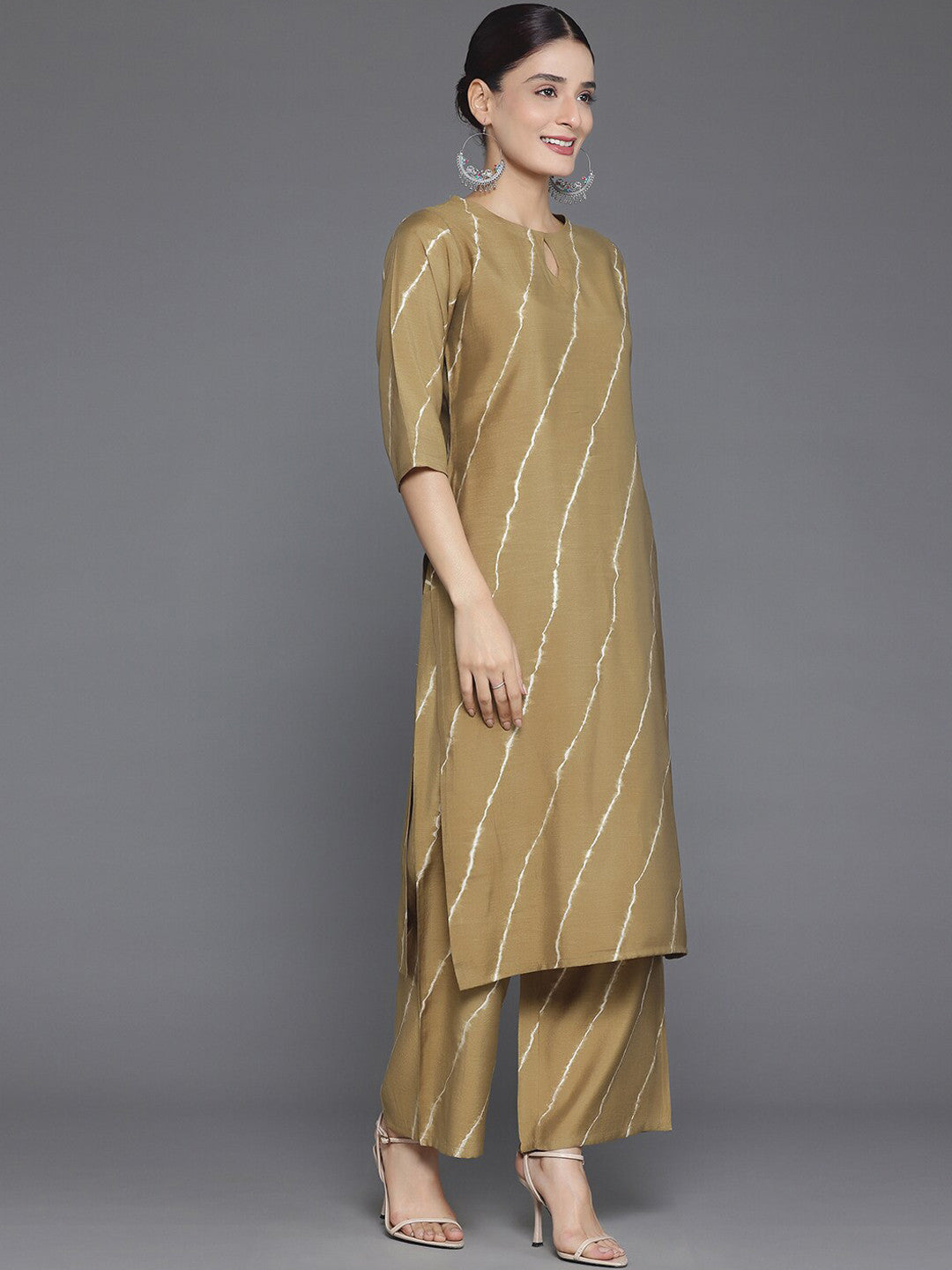 Printed Regular Kurta with Palazzos & With Dupatta