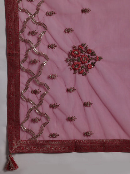 Dhiyona LL Woven Design Regular Kurta with Palazzos & Dupatta