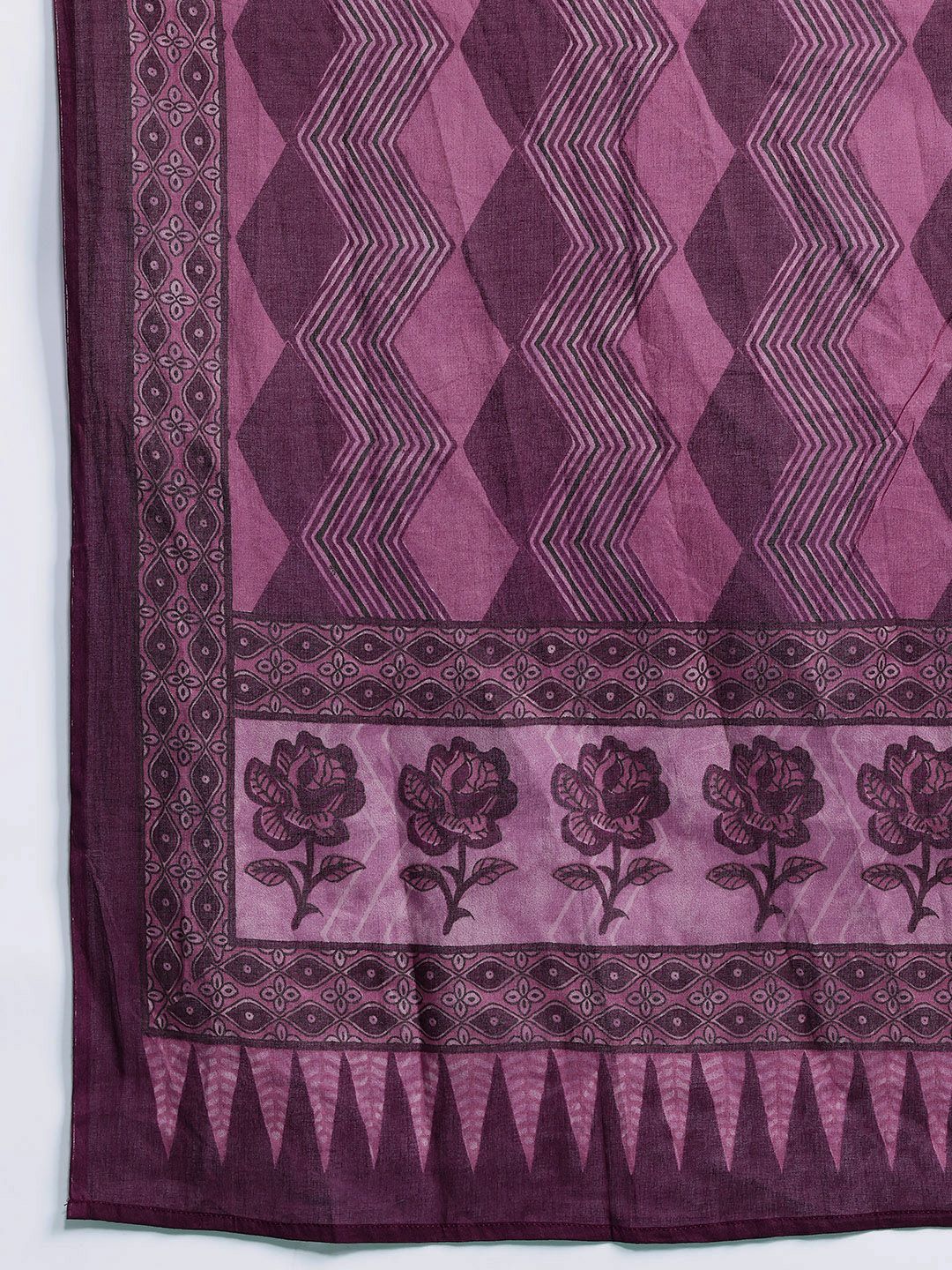 Dhiyona IE Floral Printed Gotta Patti Pure Cotton Kurta With Salwar & Dupatta