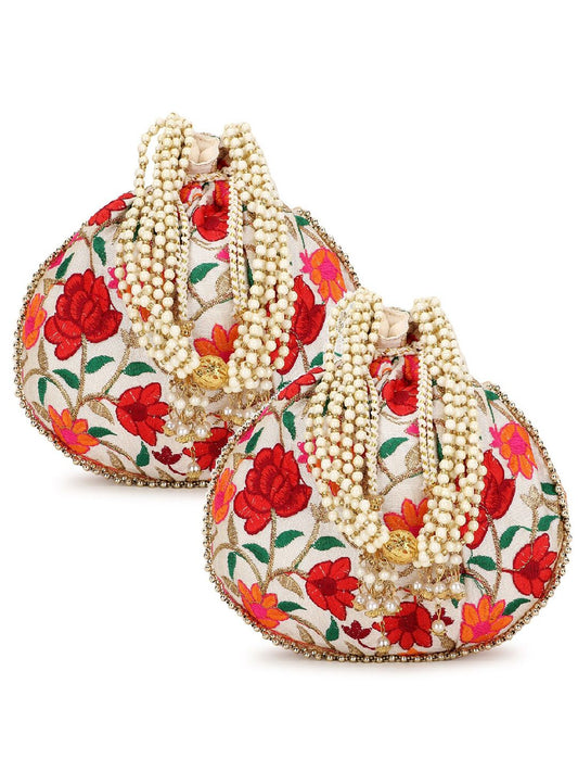 Dhiyona NR Embroidered Potli Clutch