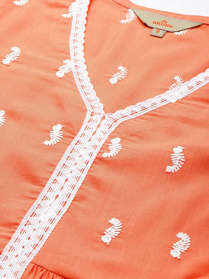 Dhiyona AN Ethnic Motifs Embroidered Kurti with Sharara