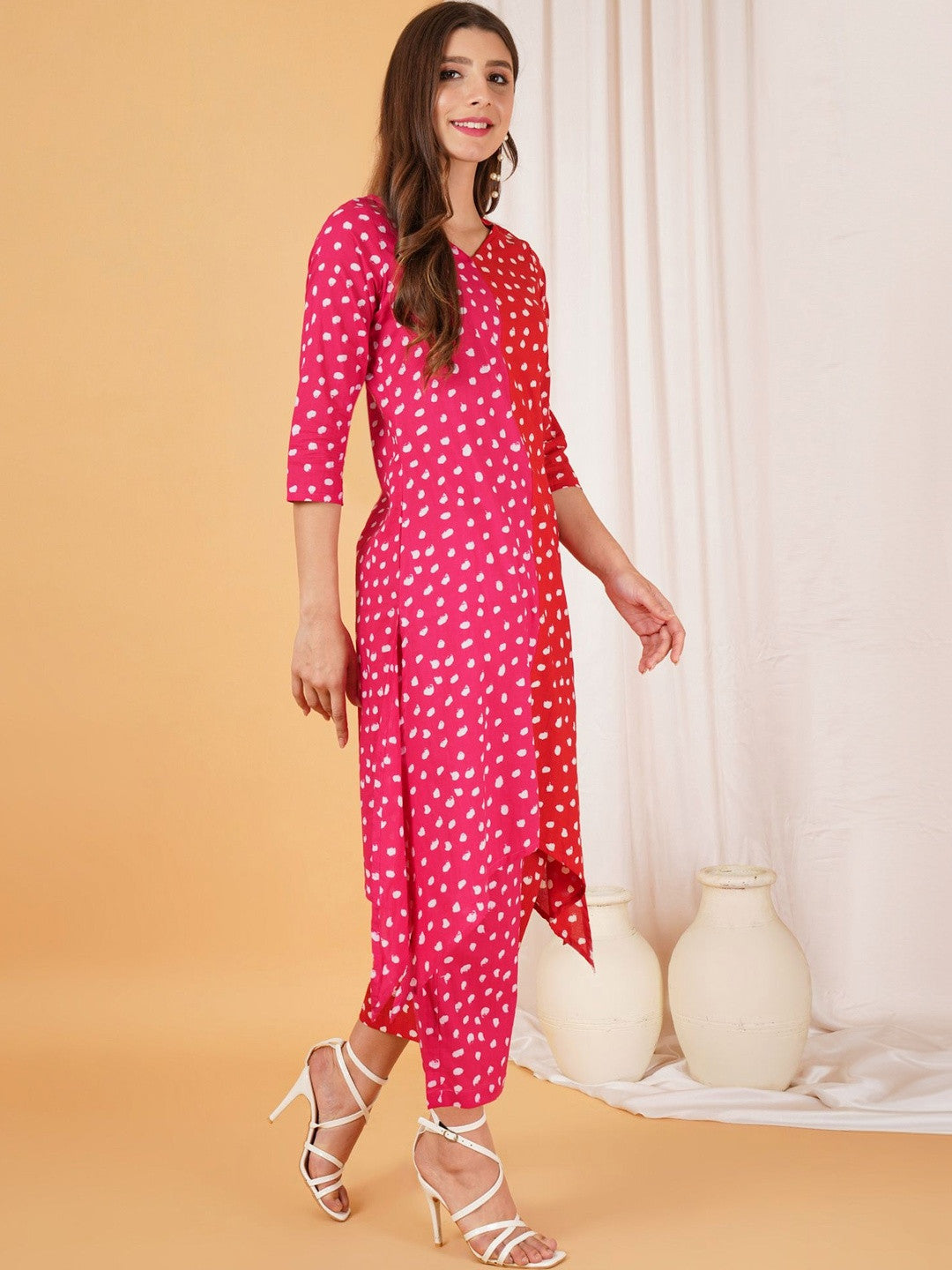 Women Printed Regular Pure Cotton Kurta with Palazzos