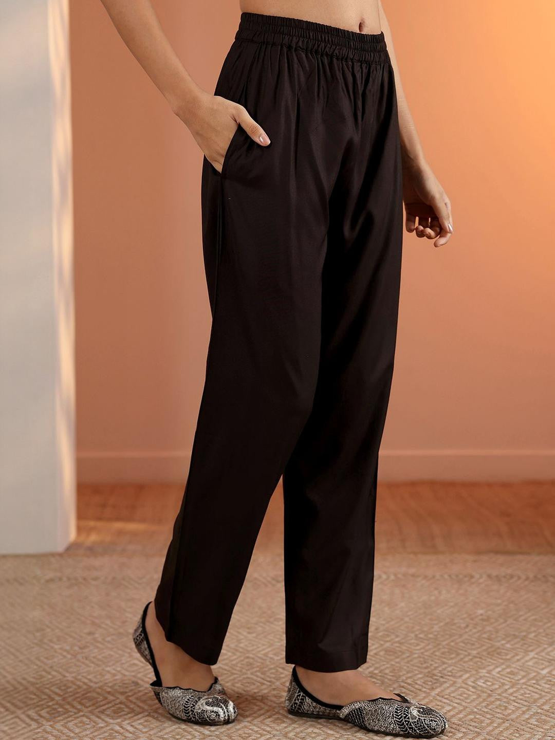 Floral Printed Round Neck Straight Kurta With Trousers & Dupatta