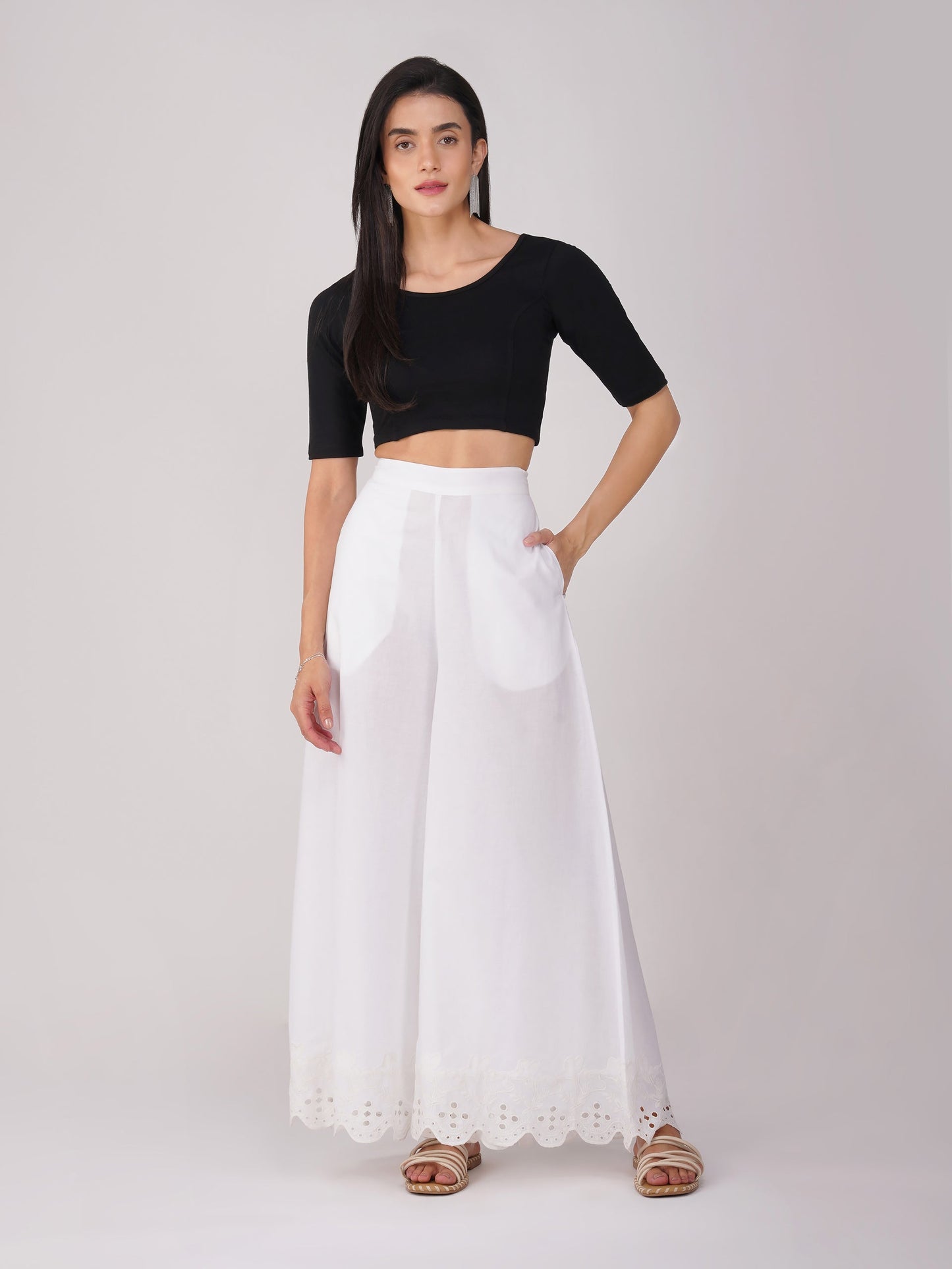 Dhiyona ST Stretchy Black Short Sleeve Blouse
