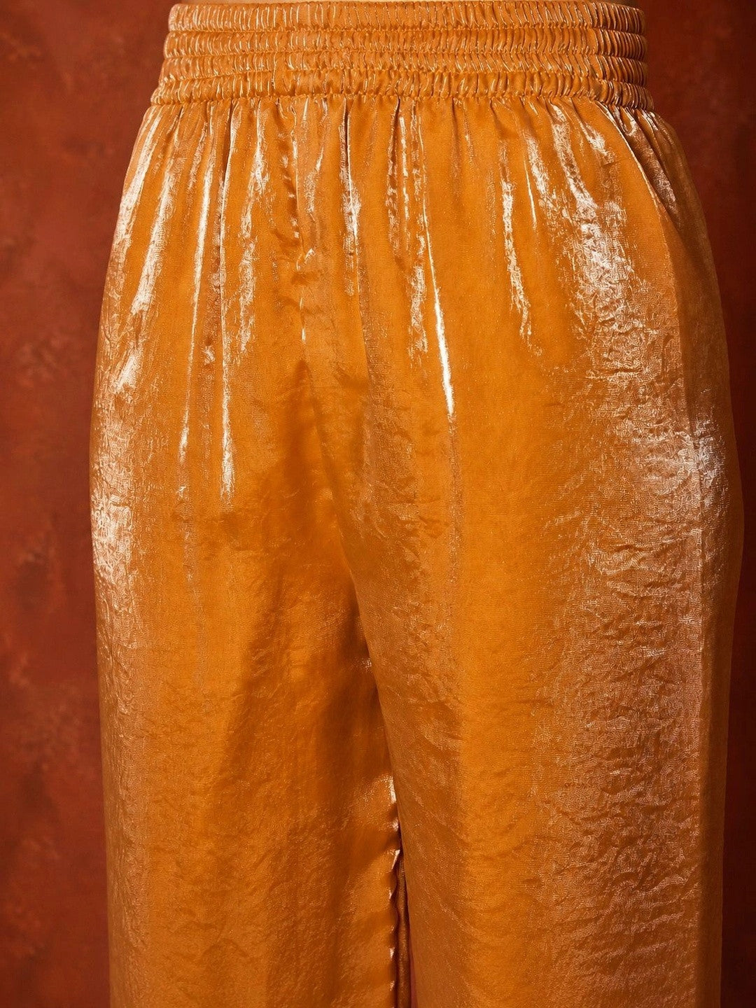 Women Regular Thread Work Pure Silk Kurta with Palazzos & With Dupatta