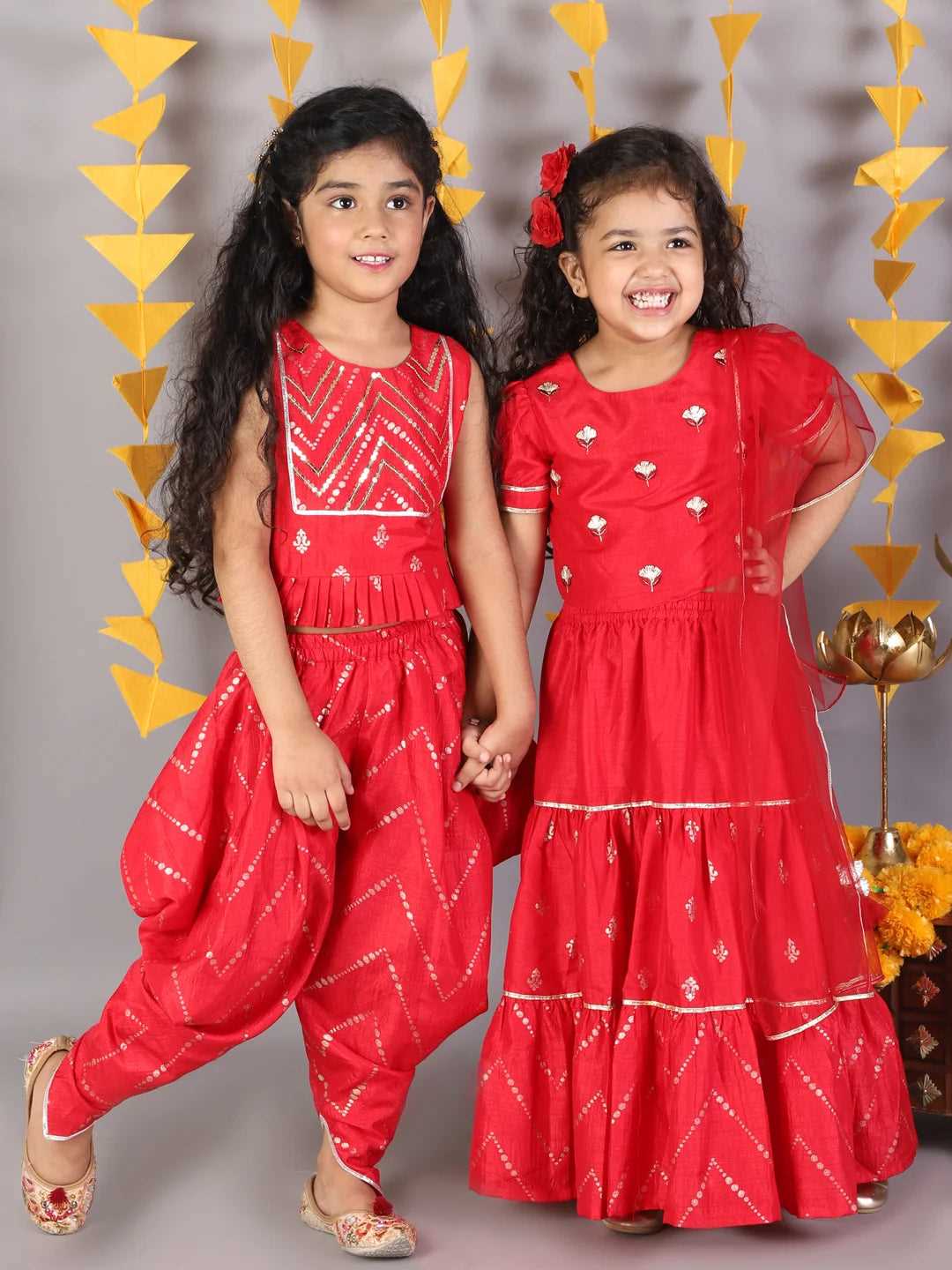 Girls jamavar choli with ghaghra with dupatta set