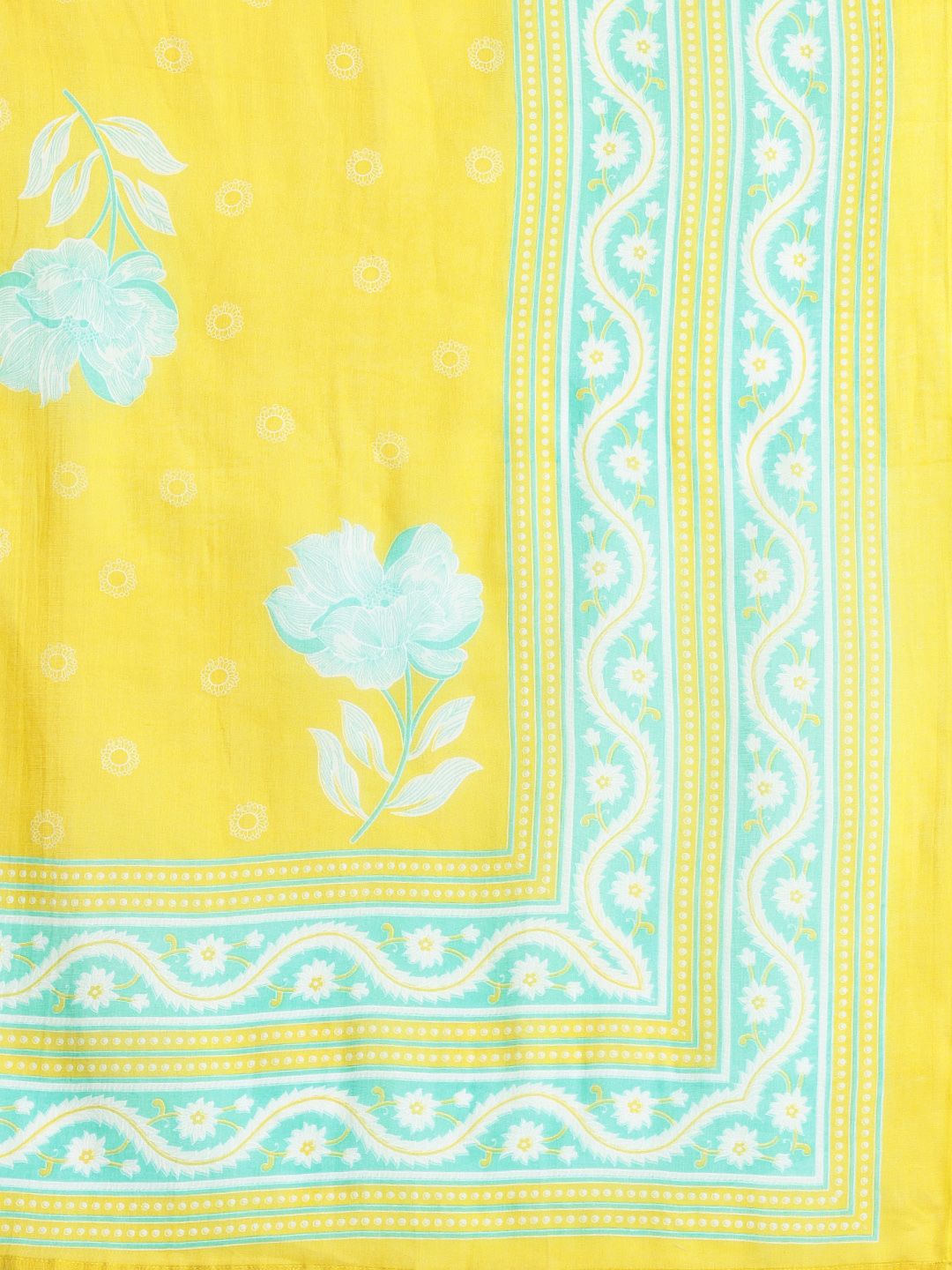 Women Floral Printed Regular Pure Cotton Kurta with Trousers & With Dupatta