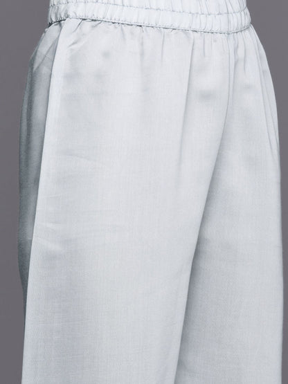 Dhiyona VA Women'sYoke Design Chanderi Silk Kurta with Trousers & Dupatta