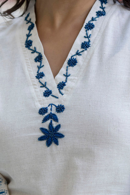 Samiha Cobalt Cotton Co-ord set