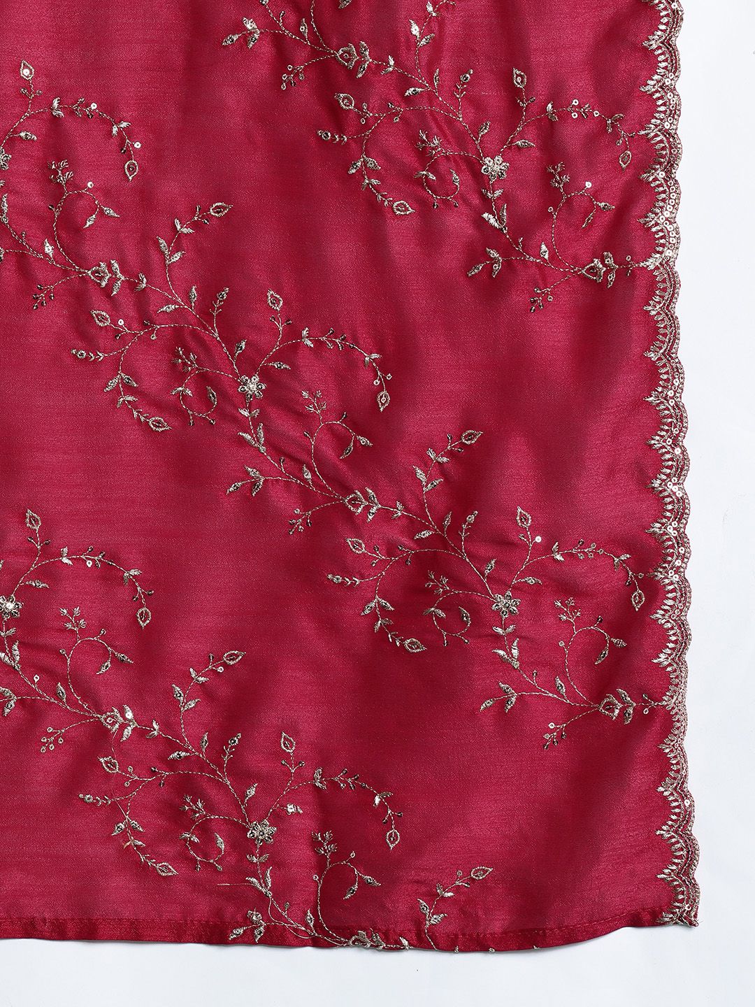 Ethnic Motifs Embroidered Kurta with Trousers & Dupatta