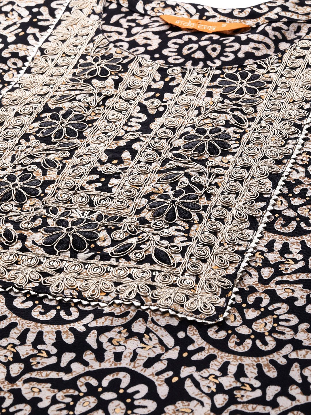 Dhiyona IE Floral Printed Sequinned Kurta