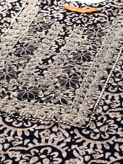 Dhiyona IE Floral Printed Sequinned Kurta