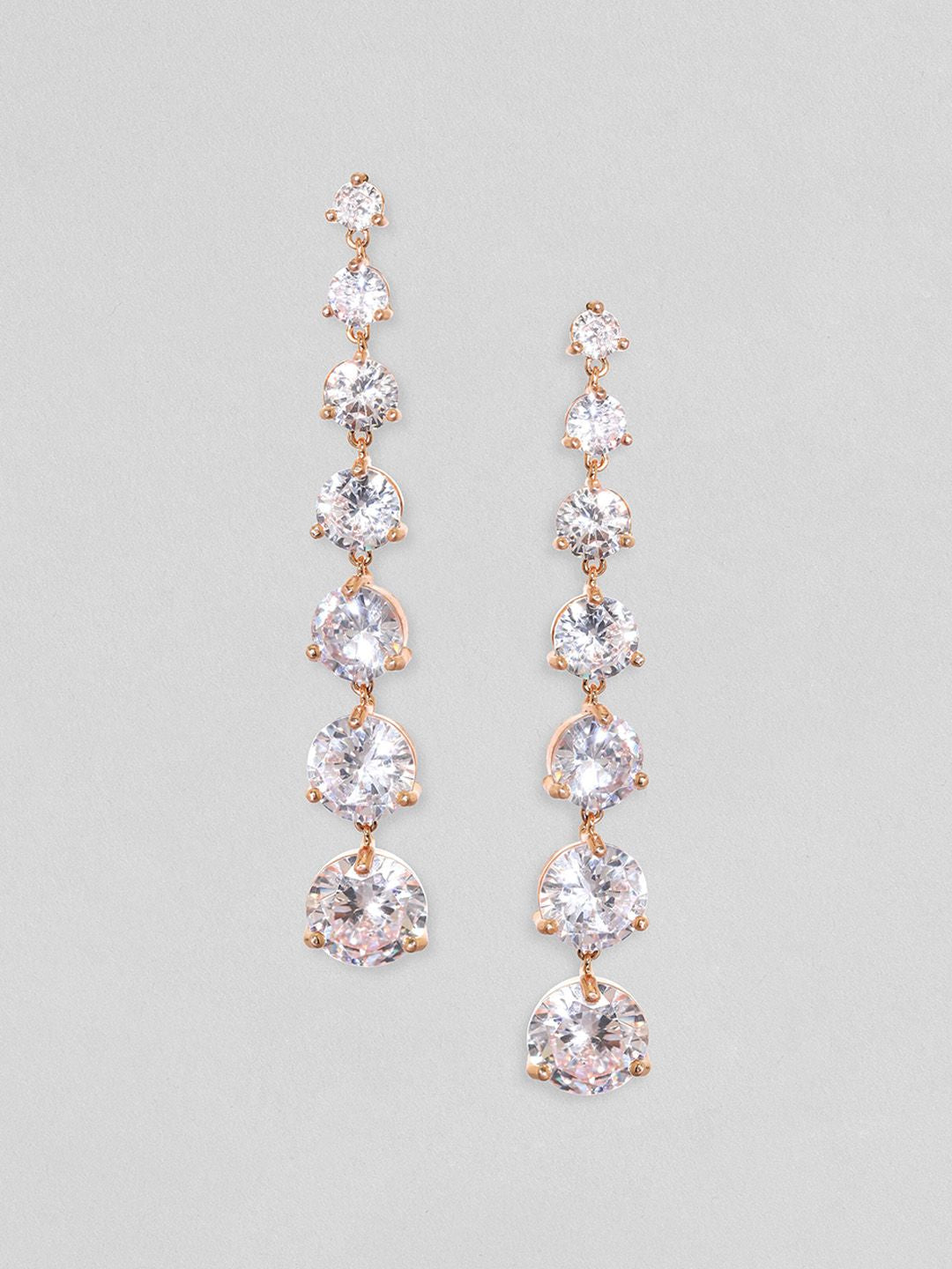 Dhiyona RJ Women's Gold-Plated Contemporary Drop Earrings