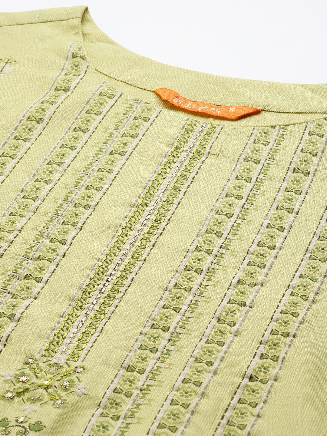 Women Green Floral Printed Liva Kurta with Palazzos & With Dupatta
