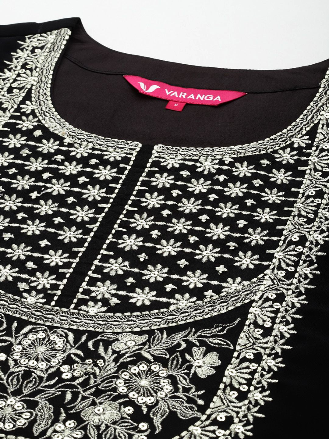 Dhiyona VA Women's Zari Embroidered Kurta Set