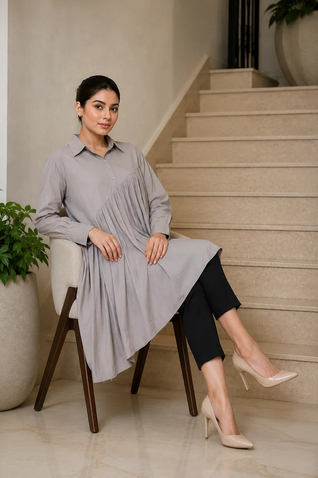 Grey Fall Co-Ord Set