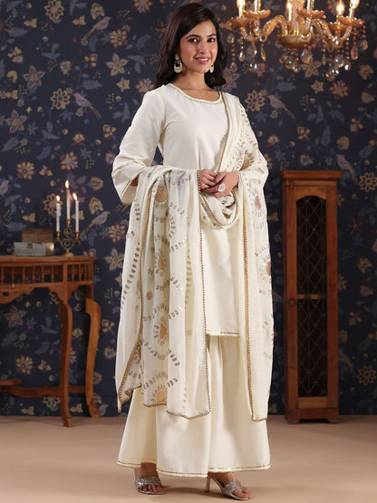 Dhiyona HOP Gotta Patti Kurta With Sharara & Dupatta