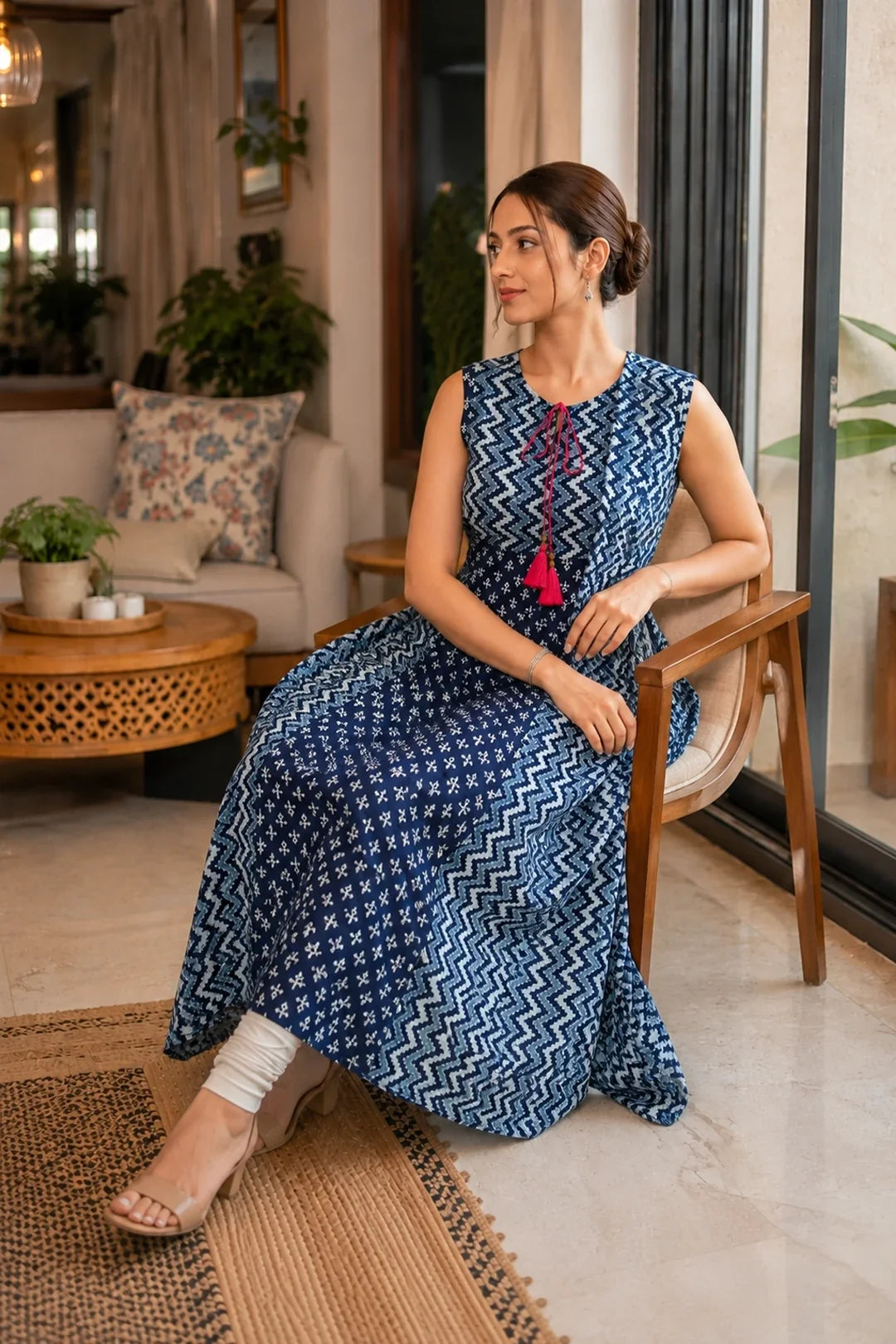 Anvika Printed A-Line Kurta