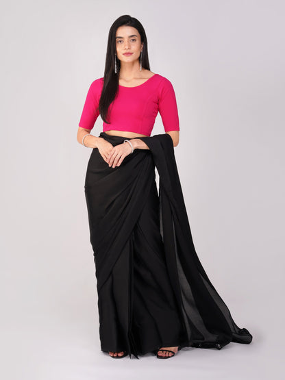 Dhiyona ST Women's ComfortEase 4-Way Stretch Fuchsia Short Sleeve Blouse