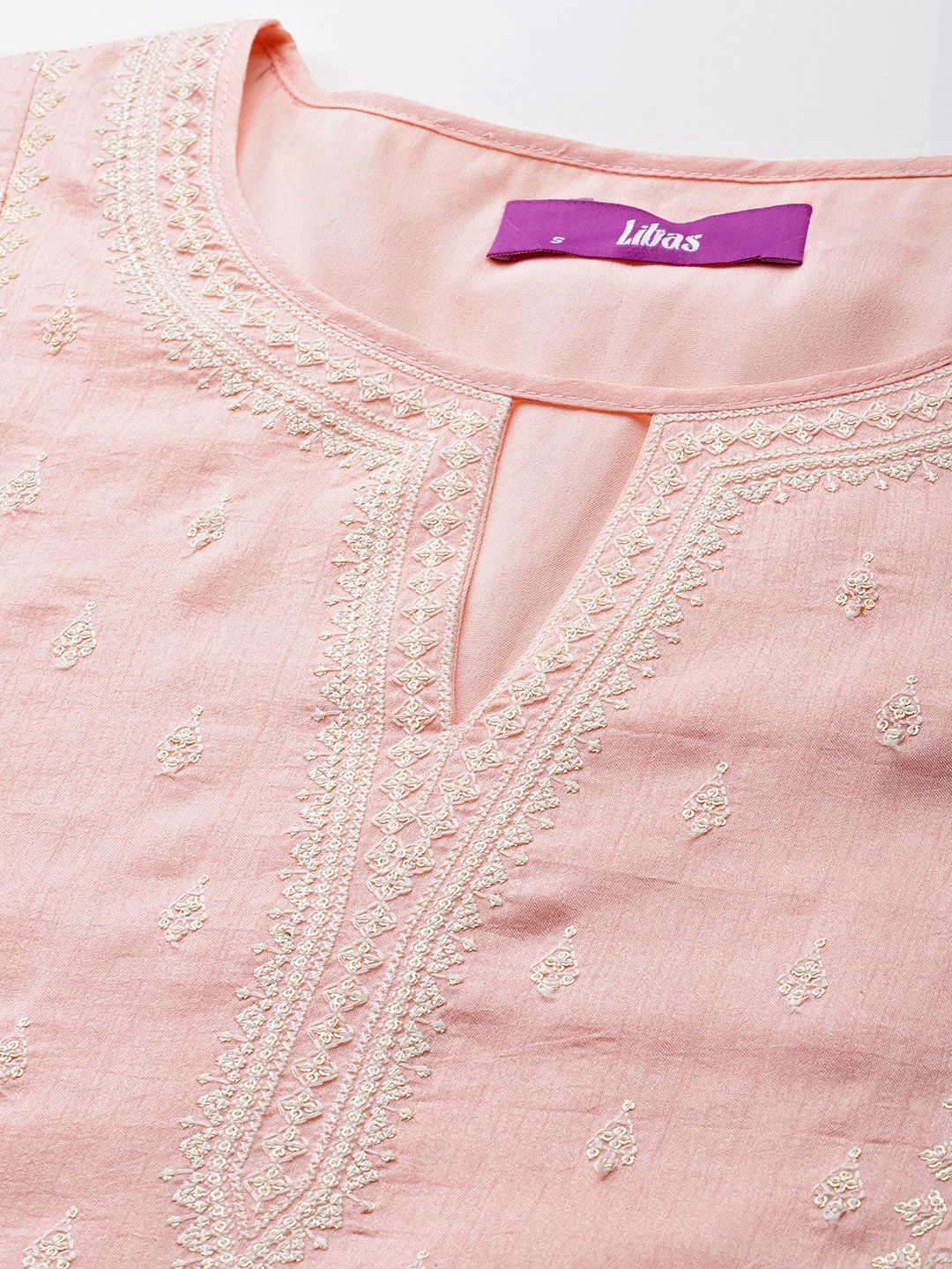 Dhiyona LL Ethnic Motifs Embroidered Regular Sequinned Kurta with Palazzos & Dupatta