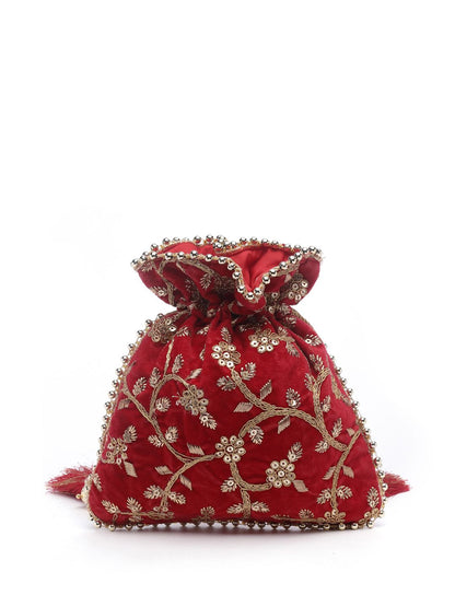 Dhiyona NR Floral Embroidered Potli