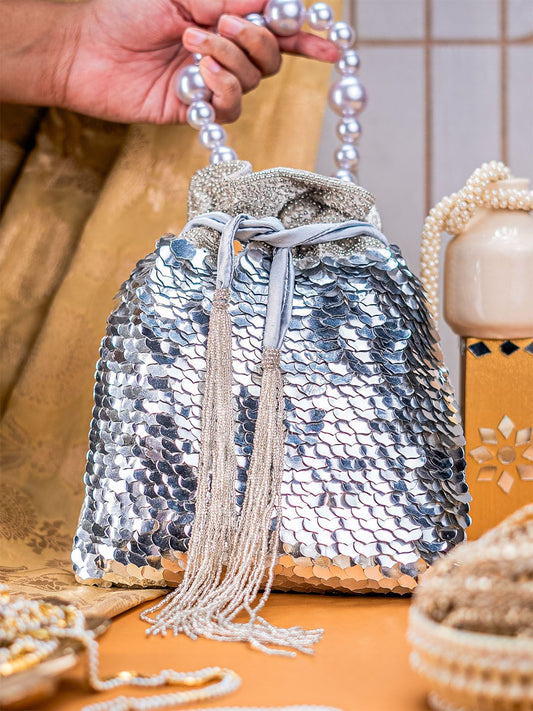 Dhiyona NR Embellished Potli Clutch