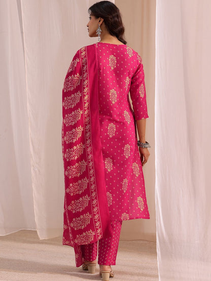 Women Ethnic Motifs Printed Regular Kurta with Trousers & With Dupatta