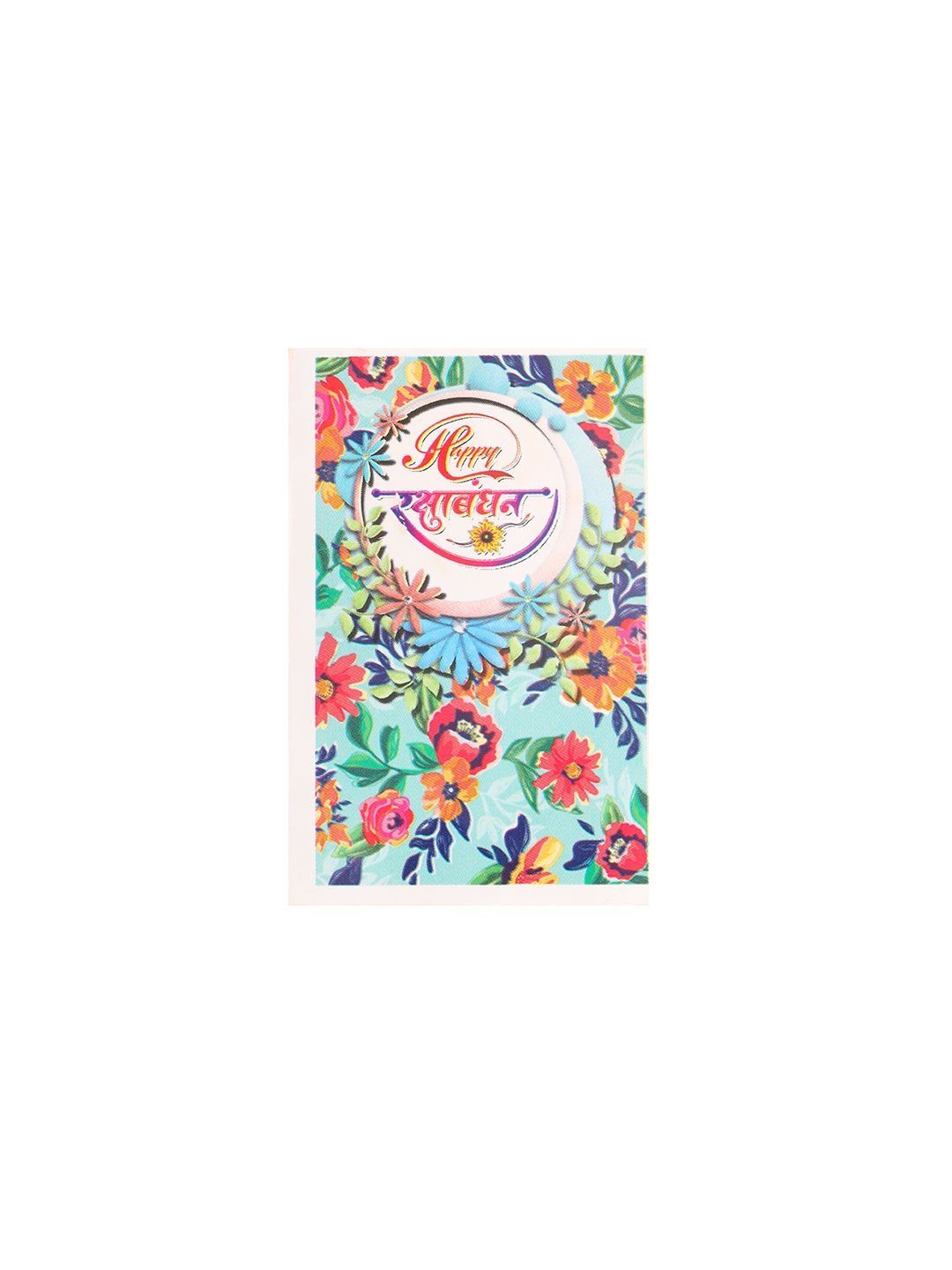Dhiyona Set Of 7 Multicolor Designer Thread Rakhi With Roli Chawal Chandan Mishri