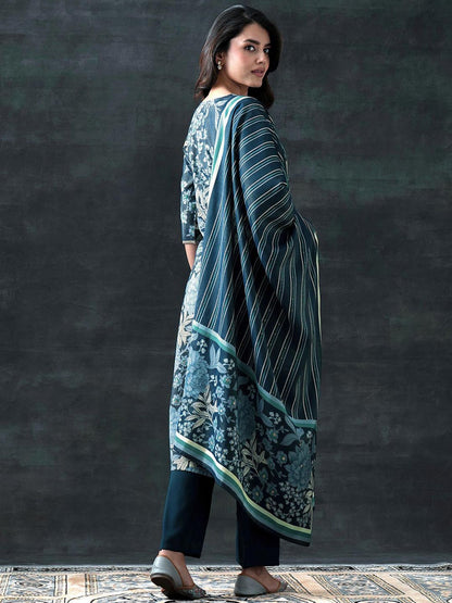 Women Floral Printed Kurta with Trousers & Dupatta
