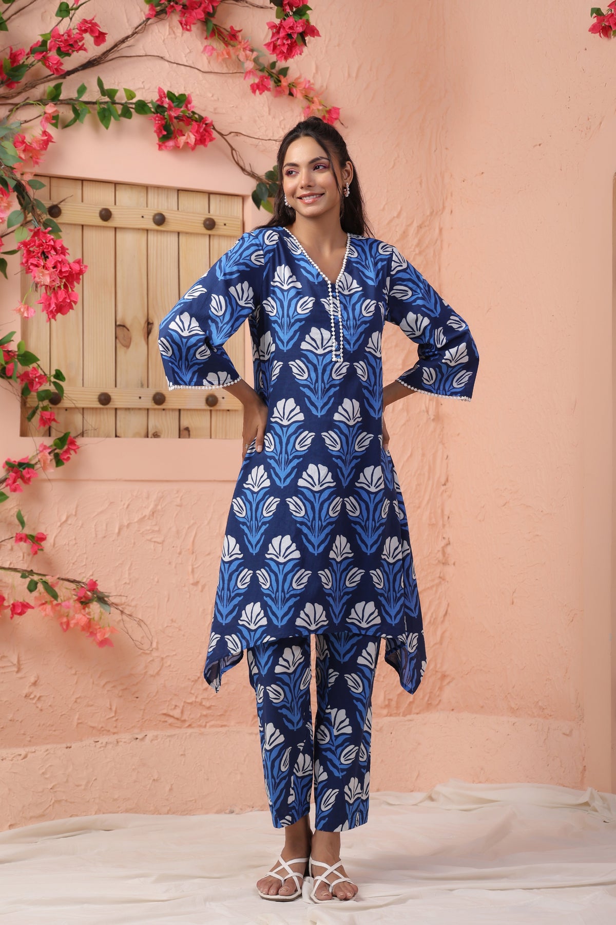 HARSHINI OCEAN PRINTED CO-ORD SET