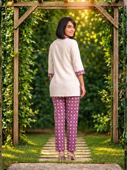 Vibha Raisin Printed Co-ord Set