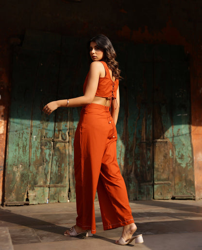 Petal Rust Orange Flex Coord Set