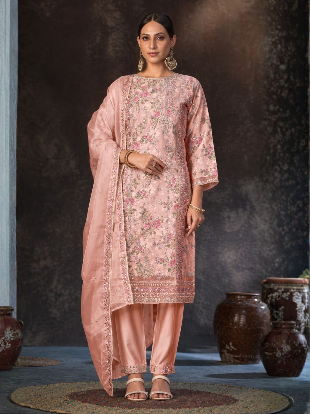 Mayuri Rose Full Work Suit Set