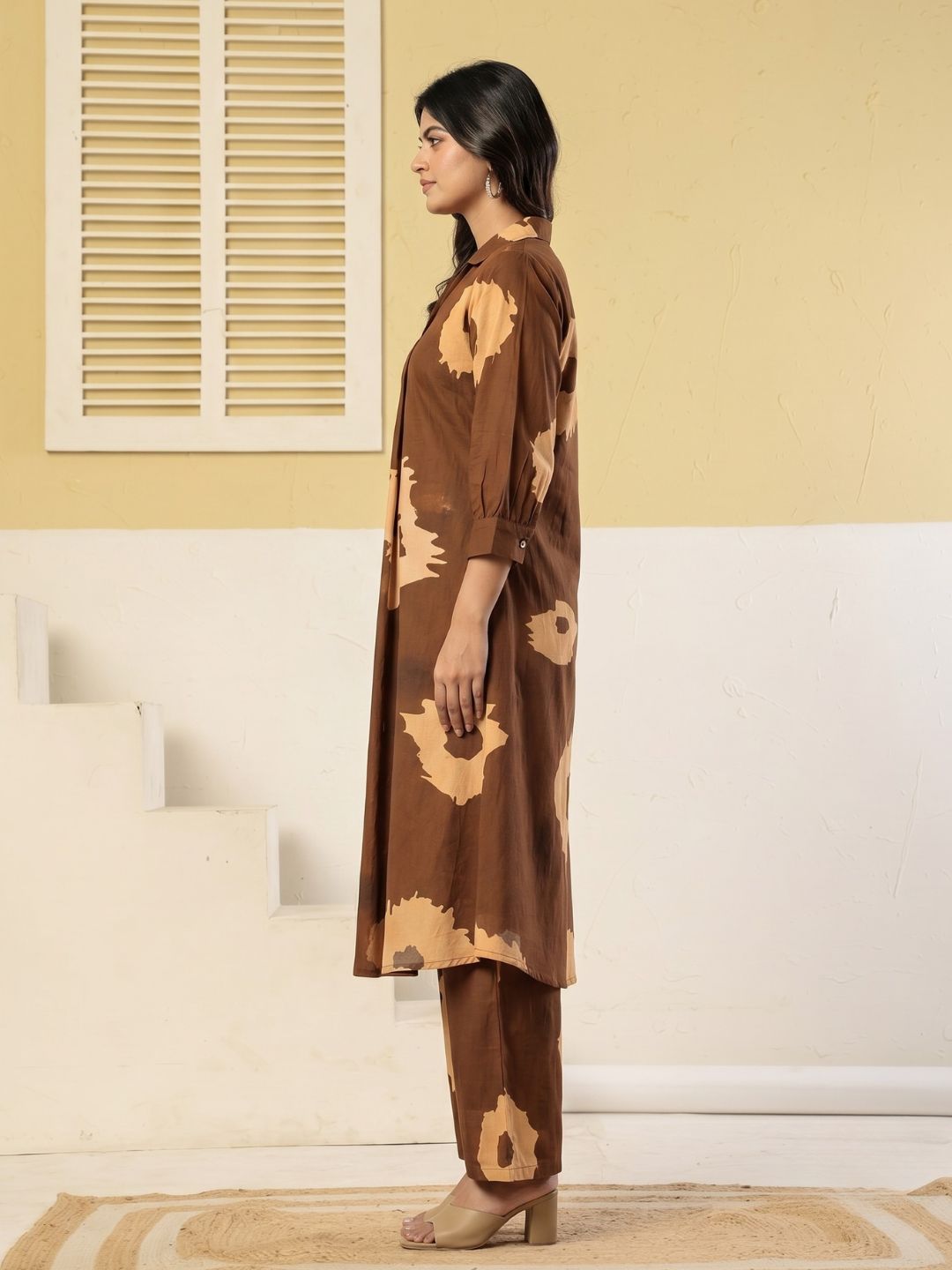 Poppi Caramel cotton Co-ord Set