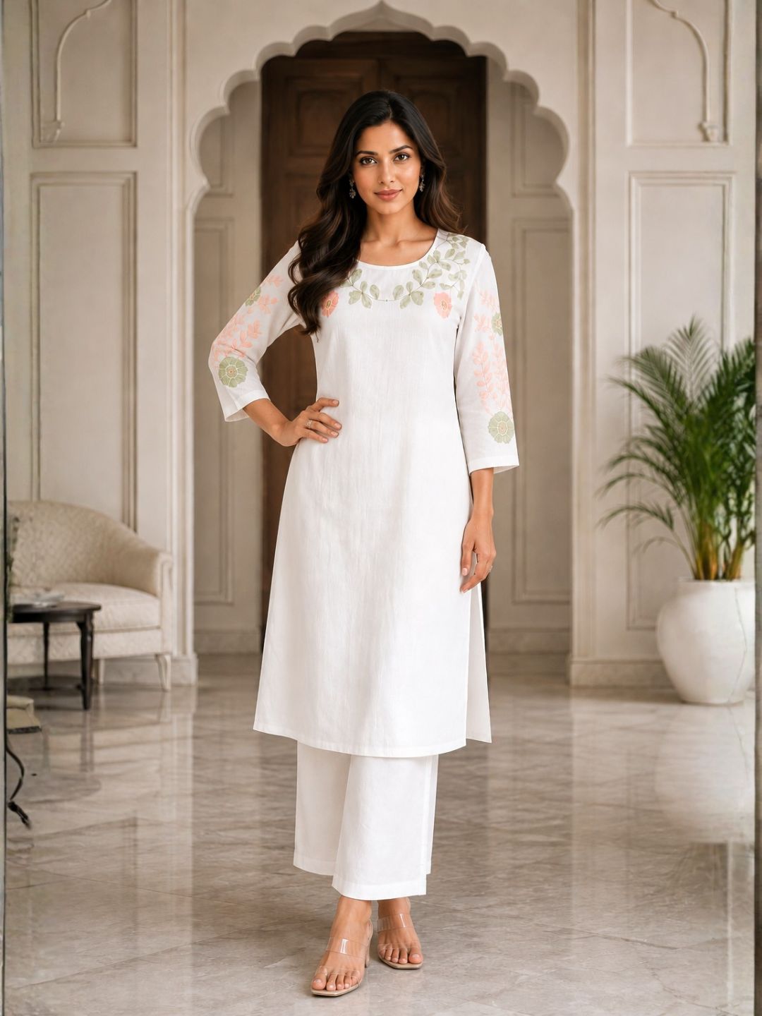 Sahiba Angel Embroidery Kurta Pant Set