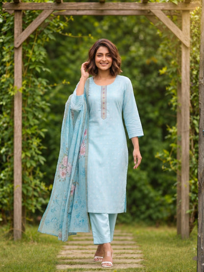 Shanti Tiffany Printed Work Suit Set
