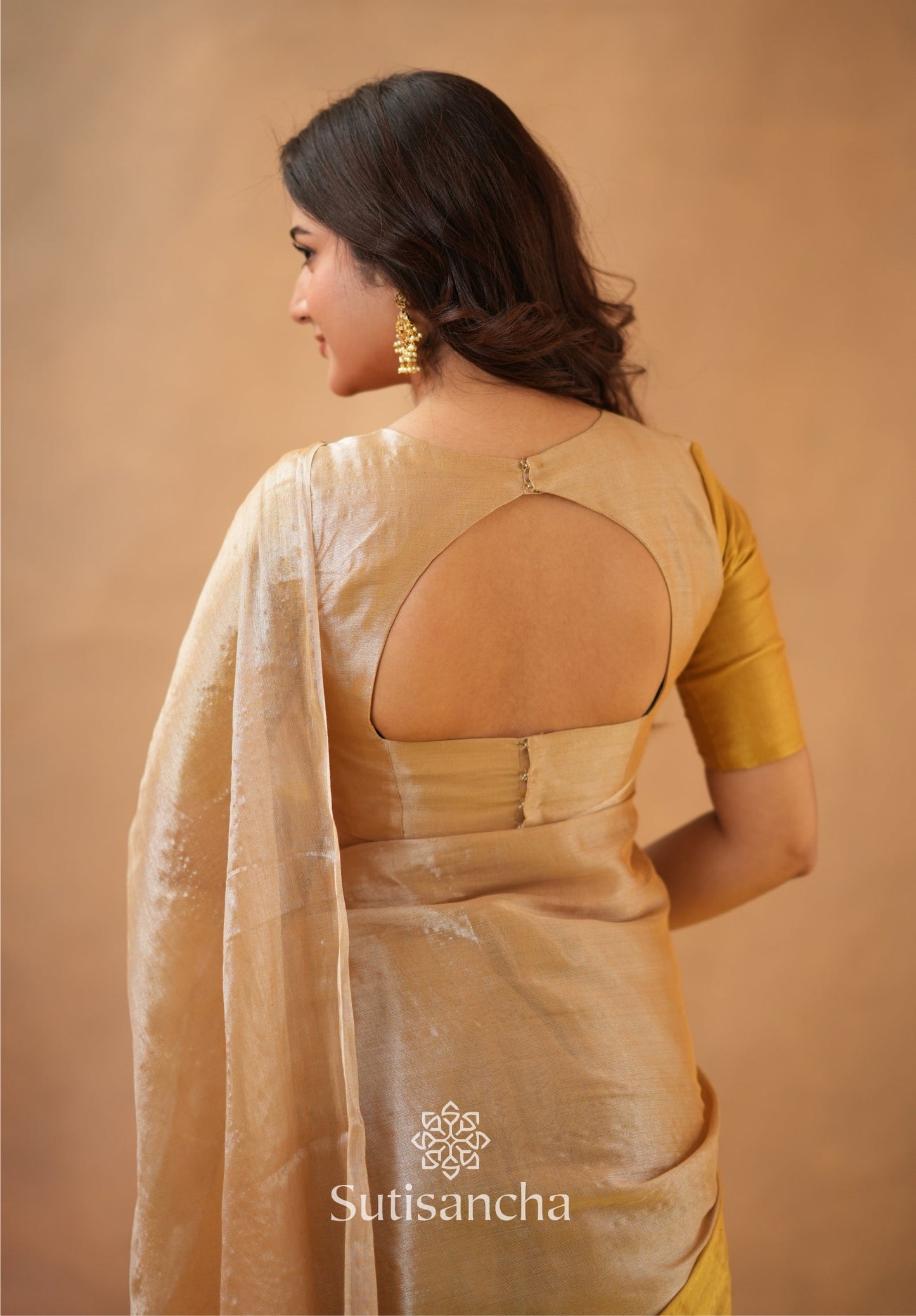 Dhiyona SS Regal Split Elegance Handloom Tissue Cotton Saree