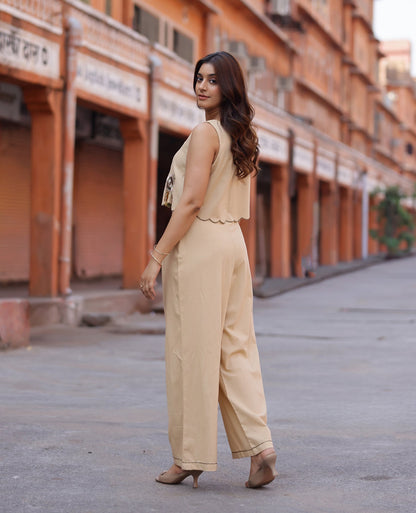 Breeze Beige Flex Coord Set