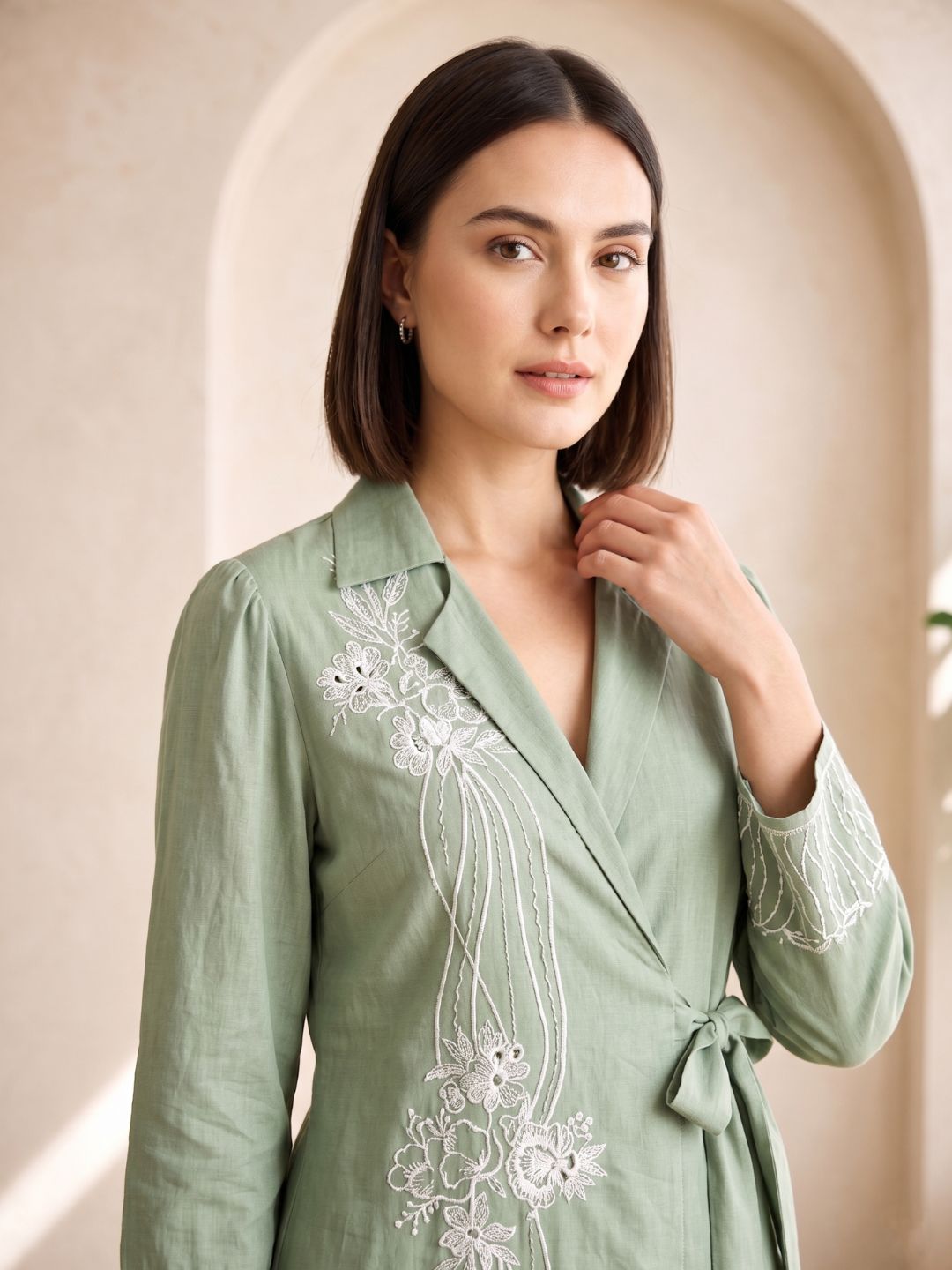 Selena Pasteli Embroidery Co-ord Set