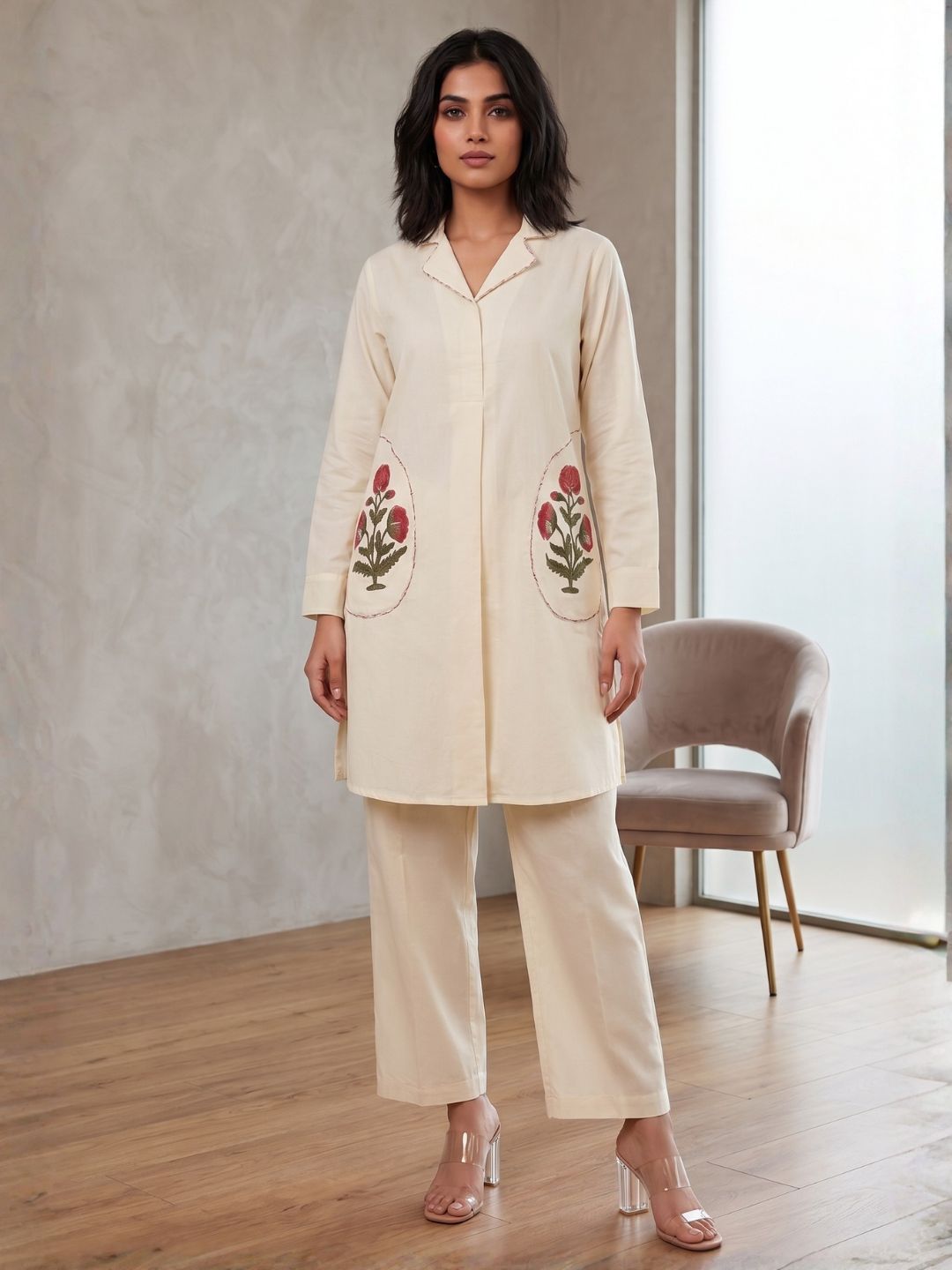 Sarvo daisy cotton co-ord set
