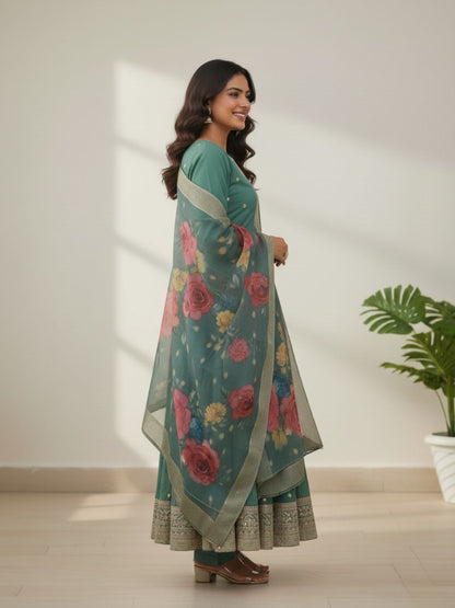Shanti Fern Full Work Suit Set
