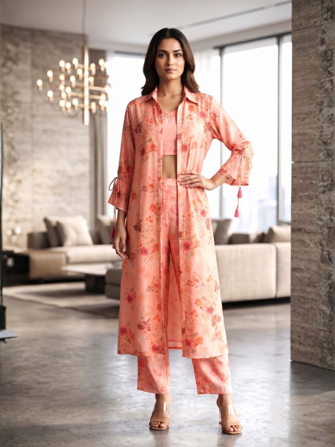 Wera Flamingo Cotton 3 pc Co-ord Set